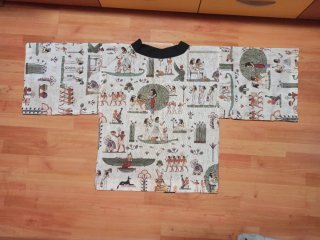 Haori estilo kimono con motivos egipcios