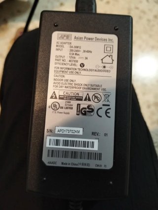Adaptador Corriente Asian Power Devices DA-36M12