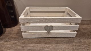 Cassettina in legno con cuore