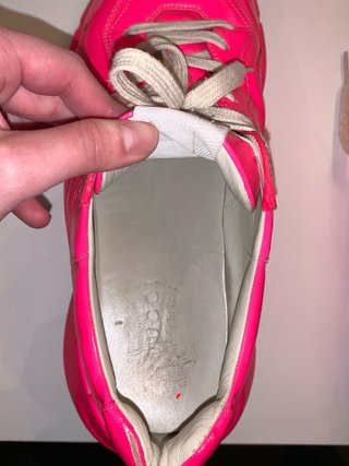 Sneakers Gucci Rhyton Rosa Fluo Made in Italy