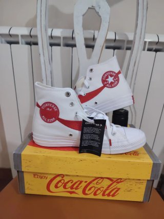 Scarpe nuove Converse All Star Coca Cola Tg 39