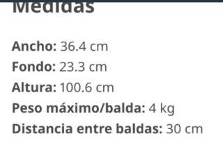 Estantería de plástico blanca 4 baldas