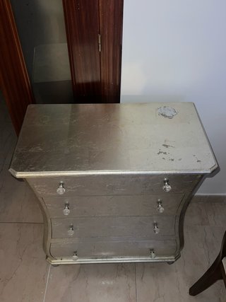 Cómoda/Mesa de entrada plata