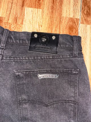 Pantalón corto vaquero negro Chrome Hearts