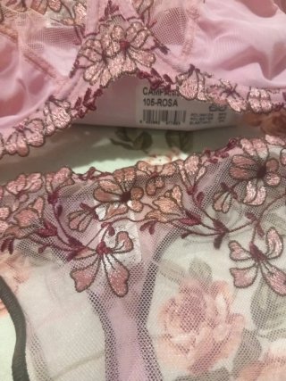 Conjunto lencería encaje talla 105C