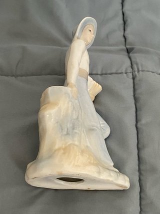 Figura pastor porcelana sombrero