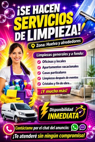 ¡¡SERVICIOS DE LIMPIEZA EN HUELVA Y ALREDEDORES!!