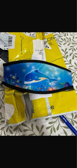 Correa máscara buceo con diseño de delfín