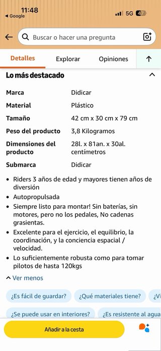 Didicar Patín Azul y Rojo