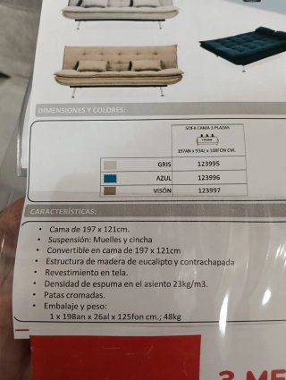 Sofá Cama nuevo a estrenar