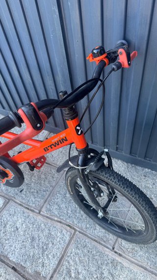 Bicicleta infantil 16 B'TWIN naranja