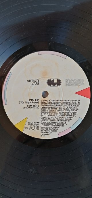 Vinile 33 Giri Pin Up '70s Night Fever 1984
