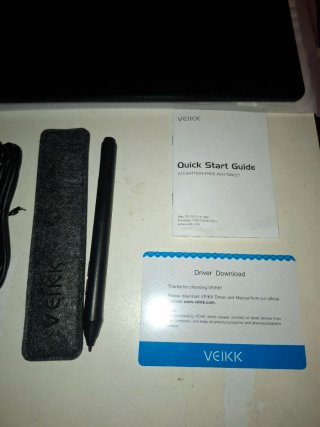 VEIKK A15 Tableta Gráfica Negra