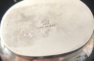 Juego de té plata inglesa Art Decó