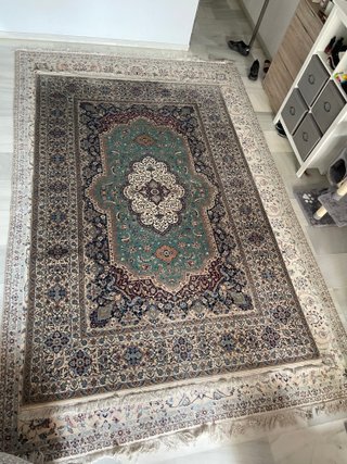 Alfombra Persa Nain Teal Lana 6La 306x200