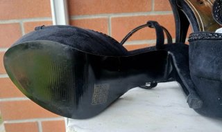 Sandalo donna BELTRA nero con strass