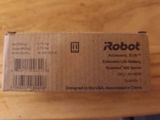 Batería iRobot XLife Extended Life Roomba 800