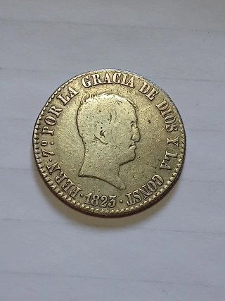 2 Monedas Plata Españolas Fernando VII