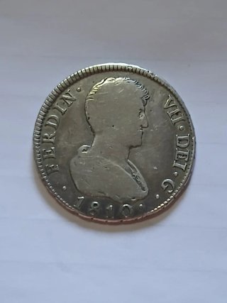 2 Monedas Plata Españolas Fernando VII