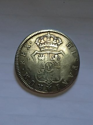 2 Monedas Plata Españolas Fernando VII