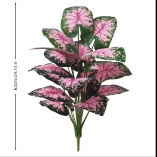 Plantas Artificiales Colgantes Verdes y Rosas