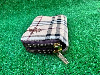 Cartera Burberry Cuadros Marrón y Beige