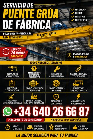 Servicio Puente Grúa 24H