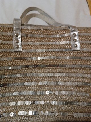 Bolso de playa con lentejuelas