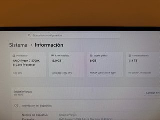 PC Gamer Ryzen 7 4060 16GB RAM