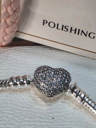 Pulsera Pandora+cierre seguridad +charm