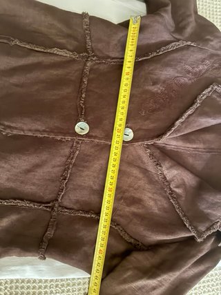 Conjunto Palmetto Chaqueta Marrón y Pantalón Blanc