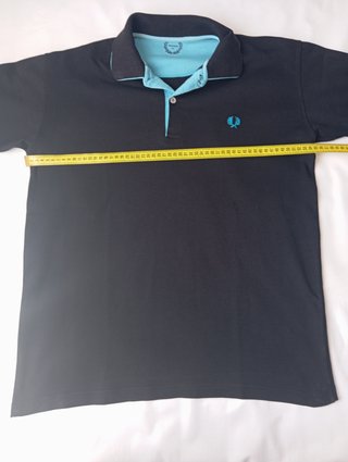 Polo Fred Perry Negro logo bordado talla XL