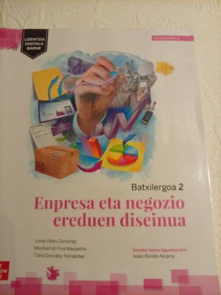 Enpresa eta negozio ereduen diseinua, 2 Batxile...