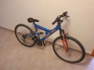 Bicicleta Montaña Doble Suspensión Azul