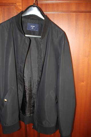 Chaqueta INS URBAN estilo universitario negra