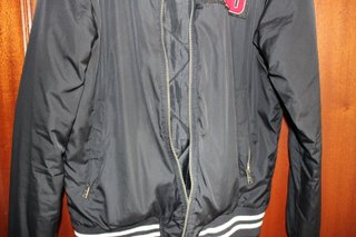 Chaqueta INS URBAN estilo universitario negra