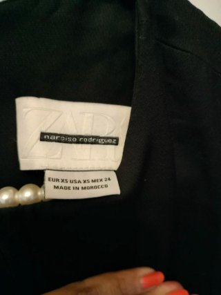 Mono Negro Narciso Rodríguez Zara Talla XS