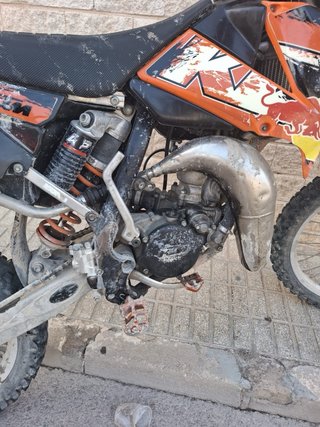 KTM Motocross Naranja y Negra