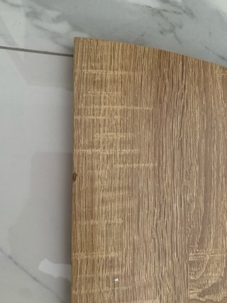 Tavolo rotondo in legno e metallo