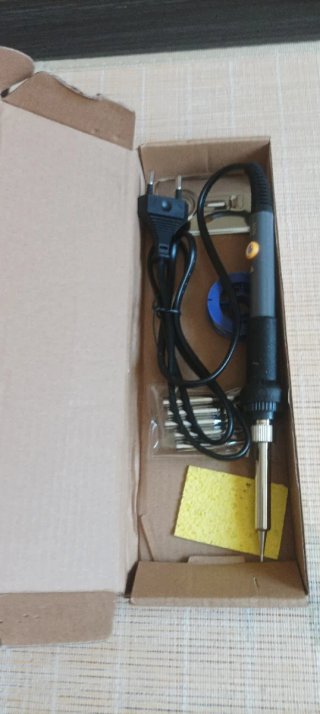 Soldador estaño 60W + Accesorios