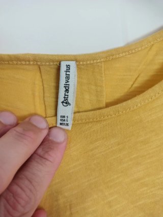 Camiseta amarilla mujer