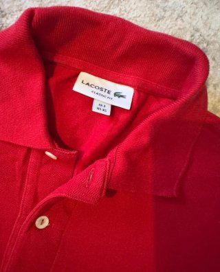 Polo Lacoste Talla XS Rojo
