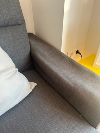 Sofá chaise longue gris Ikea
