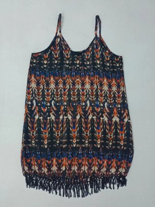 Vestido corto Easy Wear estampado M/38