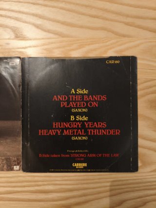 LOTE SINGLES SAXON VINILO 7" HEAVY METAL HARD ROCK