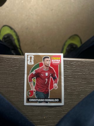 Carta Cristiano Ronaldo Panini Extra Sticker