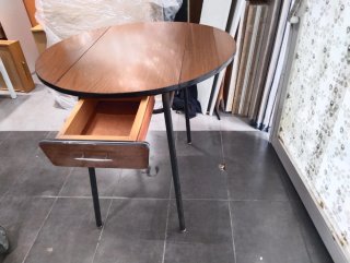 Mesa plegable madera y metal