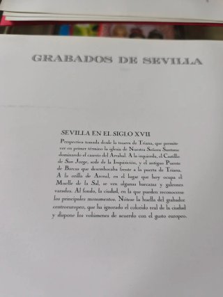 Reproducción grabado Sevilla siglo XVII