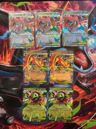3x Mega Feraligatr EX, 2x Mega Emboar EX, 2x Mega