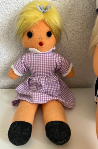 Muñecas de fieltro vintage